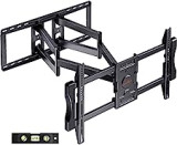 Perlegear TV Wall Bracket for 37-90 Inch TVs, Universal Dual Arm Long Reach TV Bracket with Smooth Tilt Swivel Level, Full Motion TV Wall Mount Holds Up to 60KG Max VESA 600X400mm