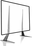 Suptek Universal TV Stand, TV Leg Replacement for Most 22-65 inch LCD/LED/OLED/Plasma TVs, Adjustable Table Top TV Feet for Flat&Curved Screen, VESA up to 800x400mm, Capacity 50kgs