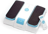 HoMedics Leg Exerciser - Easy Foot Touch Control & Remote, Lightweight & Compact Storage, 3 Speeds White