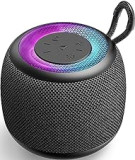 LENRUE Bluetooth Speakers Mini Portable Wireless Outdoor Speaker with RGB Night Lights 360° Surround Stereo Bass FM Radio Bluetooth V5.3 Pocket Shower Speaker for iPhone Samsung Tablets Garden