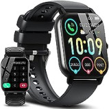 Ddidbi Smart Watch Answer/Make Calls, 1.85 Inch HD Touch Screen Fitness Watch with 2 Straps