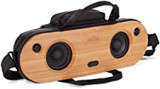House of Marley Bag of Riddim 2 – Bluetooth Speaker Portable Bamboo Audio Sound System + REWIND Fabric Travel Bag, Faceplate, Aux-In, Easy Charge USB Port, 10 Hrs Play Time Battery Life