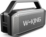 W-KING Portable Loud Bluetooth Speaker, 60W RMS(80W Peak) Waterproof Bluetooth Speaker Wireless, Deep Bass/Stereo Pairing/40H/Power Bank/TF/AUX/EQ/NFC, Large Outdoor Speaker Boombox for Party, Home