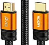IBRA 4K HDMI Cable 4M HDMI Lead - Ultra High-Speed 18Gbps HDMI 2.0b Cord 4K@60Hz Support Fire TV, Ethernet, Audio Return, Video UHD 2160p, HD 1080p, 3D, Xbox PlayStation PS3 PS4 PC ORANGE