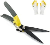 Byhagern Upgraded Grass Shears, Hand Grass Clippers, Grass Trimming Shears for Garden, Lawn Edges