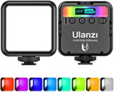 Video Light RGB, ULANZI VL49 Camera Light Mini 360° Full-Color w 3 Cold Shoe, Photography Lights Rechargable 2500K-9500K, Led Panel Photography Lighting Support Magnet Adsorption