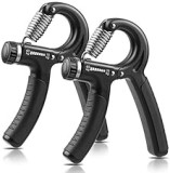 NIYIKOW 2 Pack Hand Grip Strengthener, Grip Strengthener, Grip Strength Trainer, Adjustable Resistance 22-132Lbs (10-60kg), Perfect for Musicians Athletes and Hand Injury Recovery