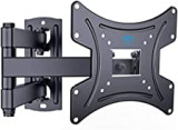 PERLESMITH TV Wall Bracket for Most 13-42 Inch TVs, 20kg Weight Capacity Max VESA 200x200mm, Solid and Sturdy TV Mount with Swivel Tilt Level Tool and Cable Ties PSSFK1-E