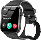 IOWODO Smart Watch for Women (Answer/Make Calls), Voice Assistant, 1.85" Fitness Watch with SpO2 Heart Rate Sleep Monitor, 100 + Sports, IP68 Waterproof Step Counter Smartwatch for iOS Android