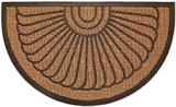 oKu-Tex Coconut mat, Shell, 45 x 75 cm halbrund