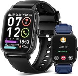 Smart Watch, 1.85" Touch Smart Watches for Men Women Answer/Make Calls, Fitness Tracker Smartwatch with Heart Rate Sleep Monitor Step Counter, 112 Sports Modes, IP68 Activity Trackers for Android iOS