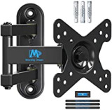 Mounting Dream TV Wall Bracket Mount for Most 10-26 inch TVs and Monitors with VESA 50x50mm, 75x75mm and 100x100mm up to 15 KG, Monitor Wall Mount Bracket Swivels, Tilts, 360° Rotates MD2463-02