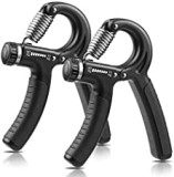 NIYIKOW 2 Pack Hand Grip Strengthener, Grip Strength Trainer, Adjustable Resistance 22-132Lbs (10-60kg), Non-Slip Gripper, Perfect for Musicians Athletes and Hand Injury Recovery