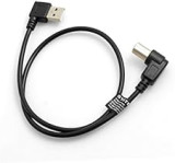 System-S USB A Male 90° Degree Left Angled to USB Type B Male 90° Right Angled Cable 50 cm 10090054901843