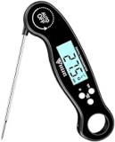 DOQAUS Meat Thermometer Probe, Instant Read Food Thermometer, Digital Cooking Thermometer with Backlight Screen, Foldabe Long Probe, Auto On/Off, Perfect for Meat, Kitchen, BBQ, Water, Milk