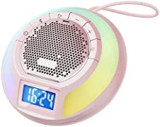 Tribit AquaEase Bluetooth Shower Speaker: IPX7 Waterproof Wireless Speaker,18H Playtime,Mini Speaker with Light,Stereo Pairing,App Control,Portable for Outdoor and Home