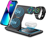 Wireless Charger, 3 in 1 Wireless Charging Station, Fast Wireless Charger Stand for iPhone14/13/12/11/Pro/Max/XS/XR/X/8/Plus, Apple Watch 7/6/5/4/3/2/SE, AirPods 3/2/Pro