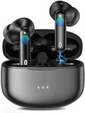 XIAOWTEK Wireless Earbuds, 50Hrs Playback Bluetooth Headphones in Ear with Mic, Touch Control HiFi Stereo Noise Cancelling Earbuds, IPX7 Waterproof Sports Wireless Headphones for Android/iOS