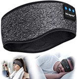 Sleep Headphones,Bluetooth Sport Headband Wireless Music Sleeping Headphones with IPX6 Waterproof Speakers Long Time Play for Travel Office Workout Yoga