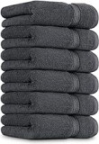 Utopia Towels Cotton Hand Towels, 6 Pack Towels 41 x 71 cm, 600 GSM, Grey