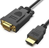 BENFEI HDMI to VGA, Gold-Plated HDMI to VGA 4.5M Cable (Male to Male) for Computer, Desktop, Laptop, PC, Monitor, Projector, HDTV, Chromebook, Raspberry Pi, Roku, Xbox and More - Black