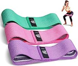 CFX Resistance Bands 3 Sets, Premium Exercise Bands with Non-Slip Design for Hips & Glutes, 3 Resistance Level Workout Booty Bands for Women and Men,Home Training,Fitness,Yoga