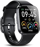 Aptkdoe Smart Watch, 1.69" HD Touch Fitness Watch for Men Women, Smartwatch with Rate Monitor Sleep Heart, Step Counter, 25 Sports Modes, IP68 Waterproof Activity Trackers Compatible with Android iOS