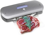 KitchenBoss Vacuum Sealer - Food Sealer Machine Starter Kit for Food Savers and Meat Preservation with Dry&Moist Modes and Led Indicator Lights, Including 20pcs Vacuum Sealing Bags