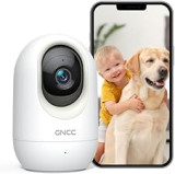 GNCC Indoor Camera, Security Camera, CCTV Camera, 360° Camera House Security, Motion/Sound Detection, 2-Way Audio, Night Vision, APP Control, Real-Time Alert, SD&Cloud Storage, Work with Alexa, P10