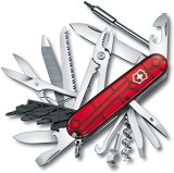 Victorinox Cyber Tool L Swiss Army Knife, Medium, Multi Tool, 39 Functions, Blade, Bits, Pen, Red